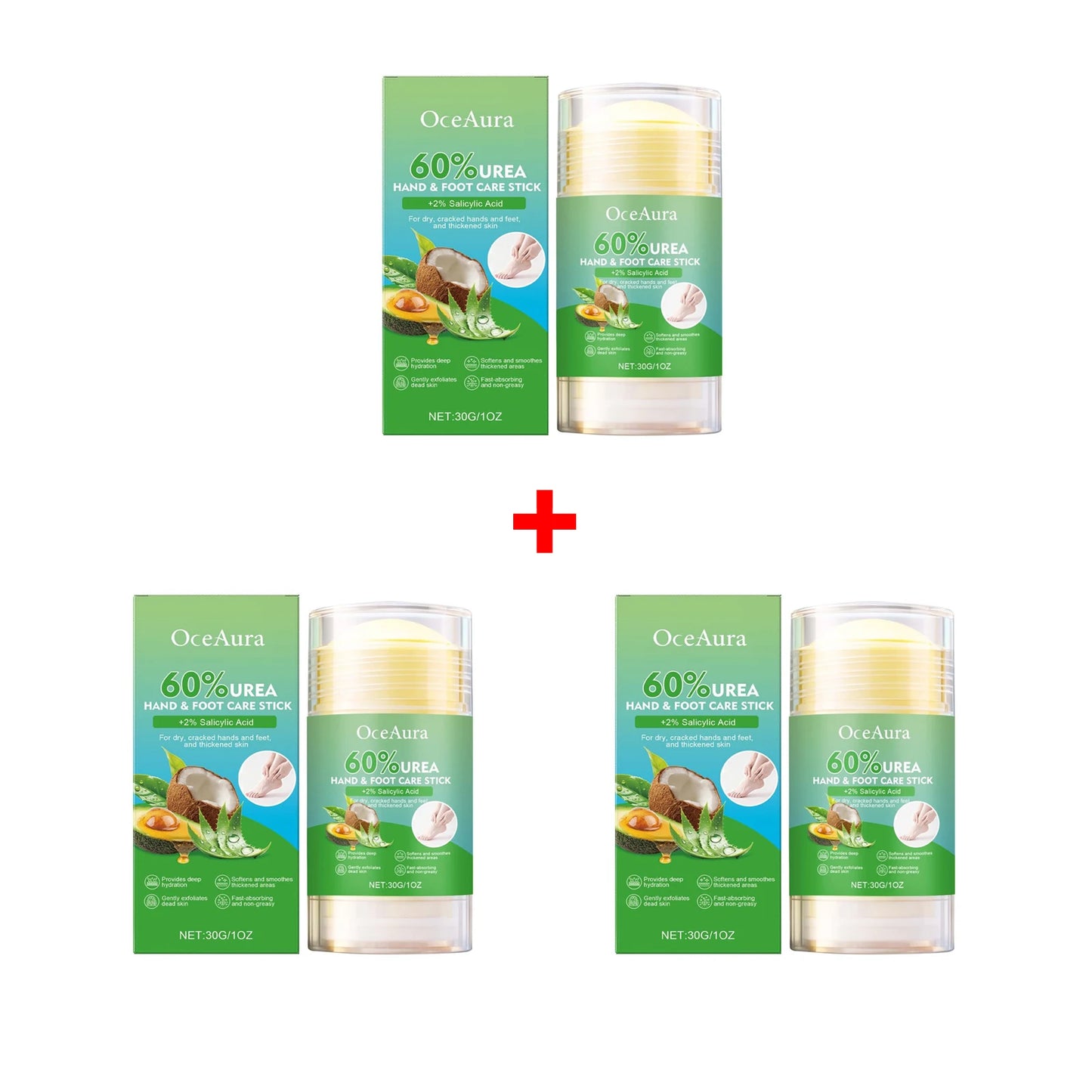 Foot Cream Stick - Moisturising Heel Crack Repair for Very Dry Skin