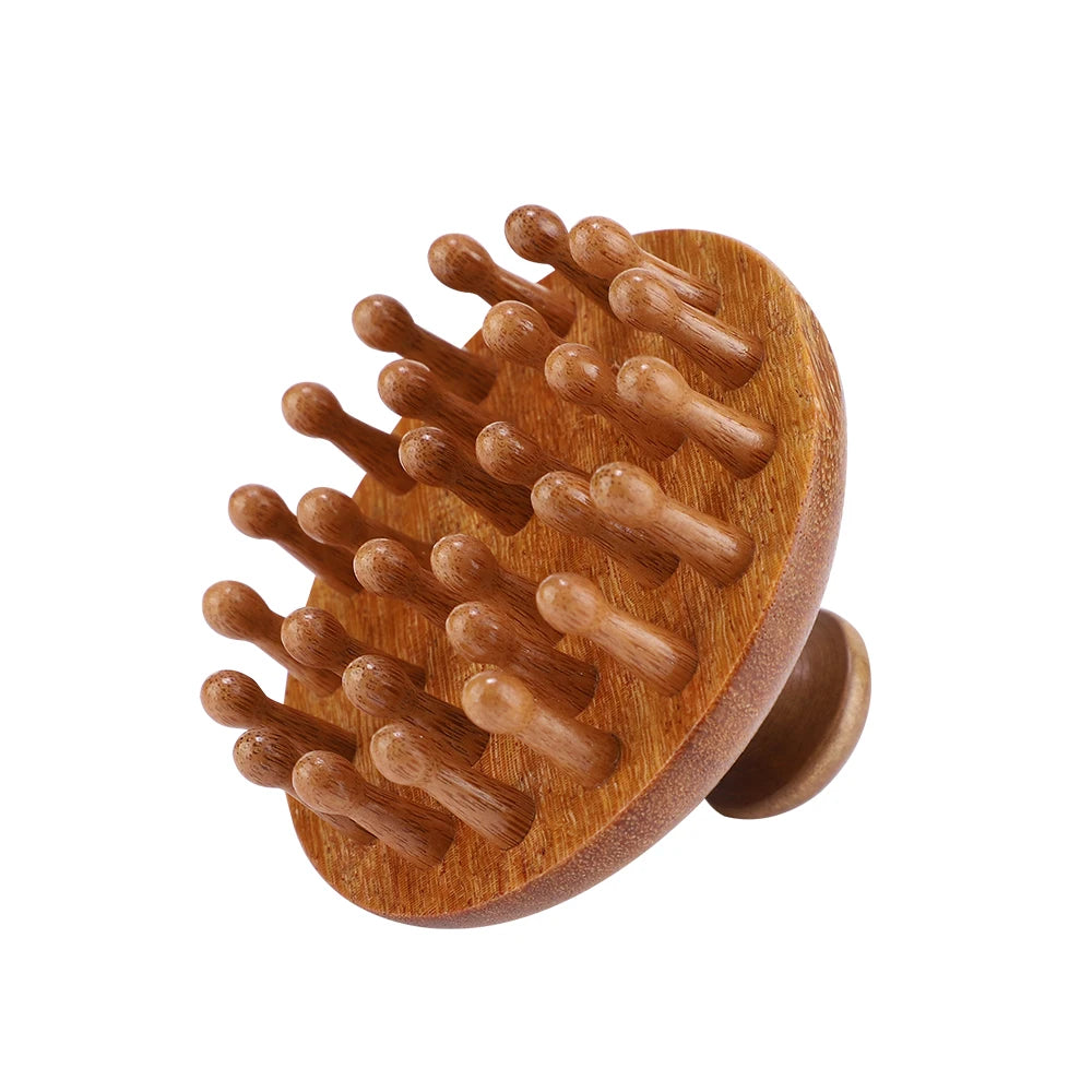 Wooden Massage Brush - Multi-Functional Scalp & Body Anti-Cellulite