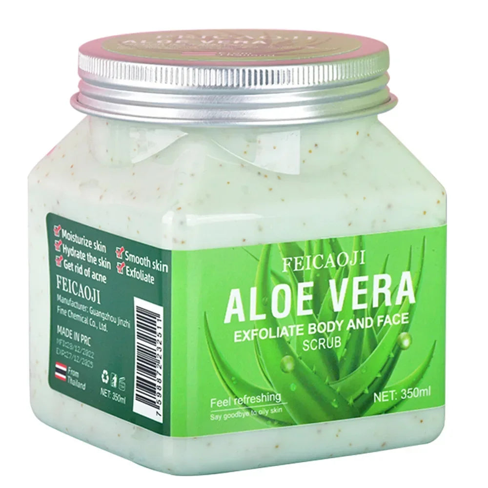 Body Scrub 350ml - Exfoliating Bath Salt with Coffee & Rice