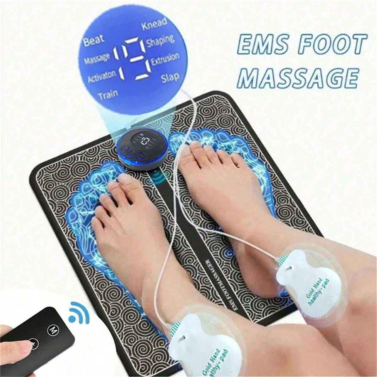 Electric Foot Massager - EMS Muscle Stimulation Pad for Relaxation