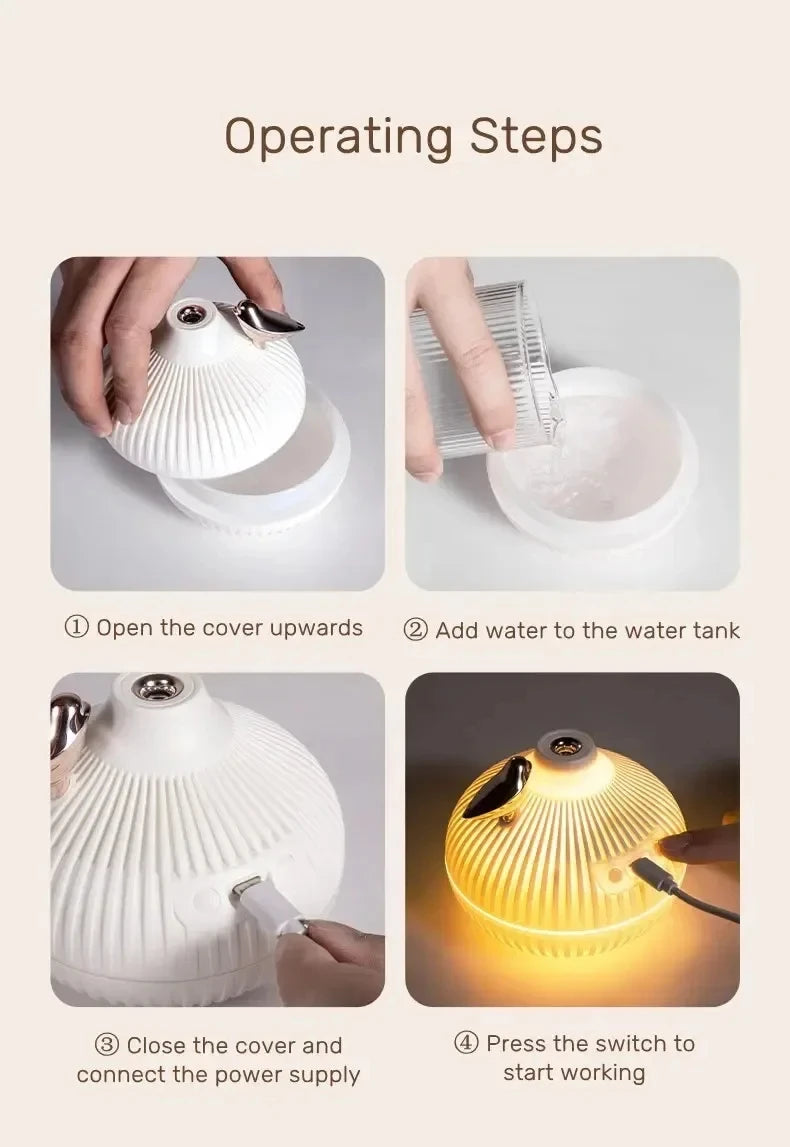 Portable USB Humidifier - Creative Onion Shape Aroma Diffuser