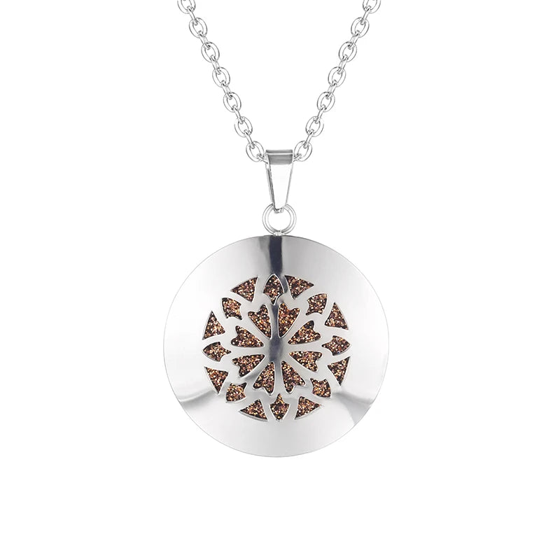 Aromatherapy Diffuser Necklace - 316L Stainless Steel Locket