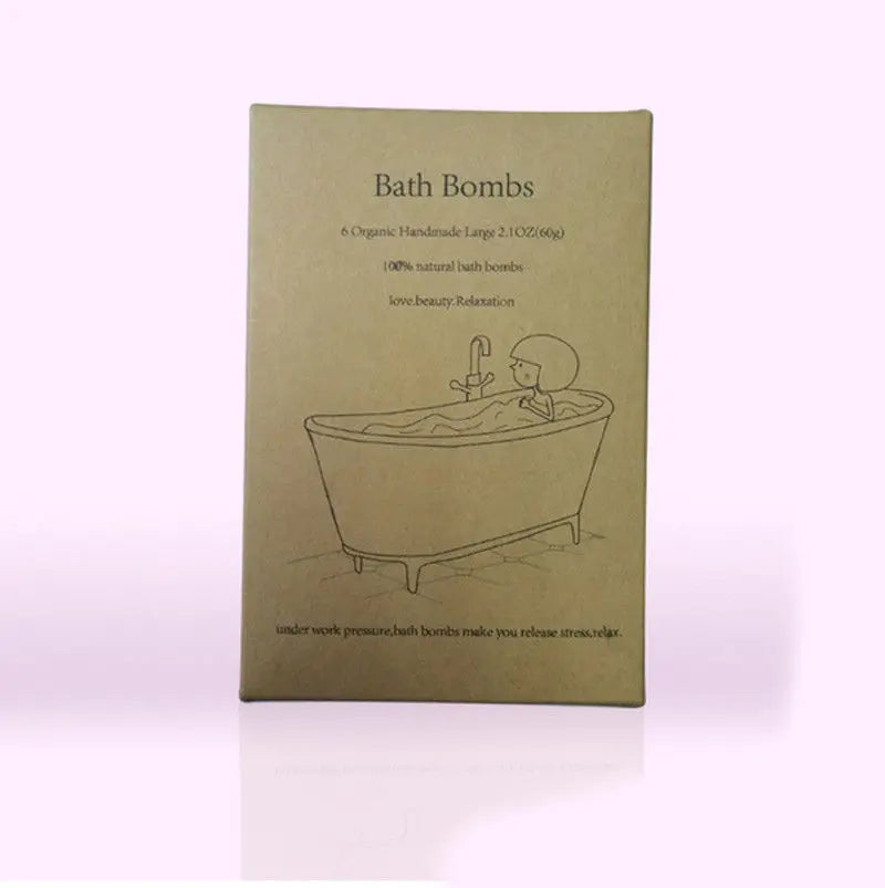 Bath Bombs 6pcs - Aromatherapy Fizzies with Coconut Oil Gift Set