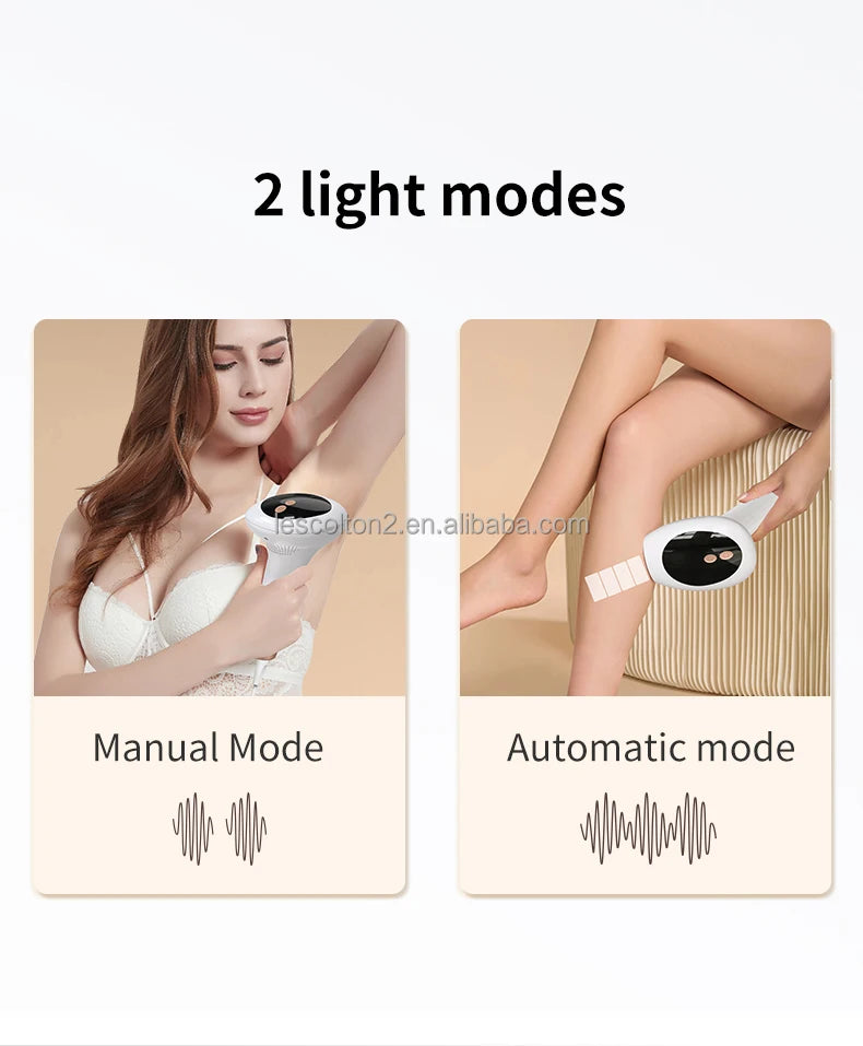 IPL Hair Removal Device - Ice Cooling Laser Epilator for Home Use
