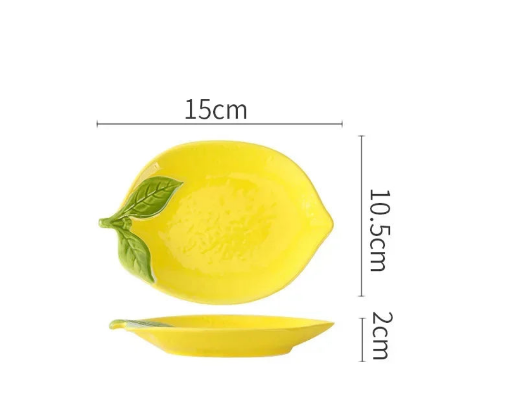 Creative Lemon Ceramic Dinnerware - Fruit Plates and Dessert Bowls Collection