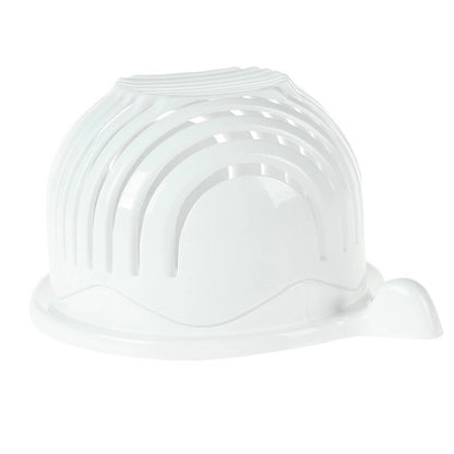 Vegetable Cutting Bowl - Quick Salad Prep Gadget with Slicing Function
