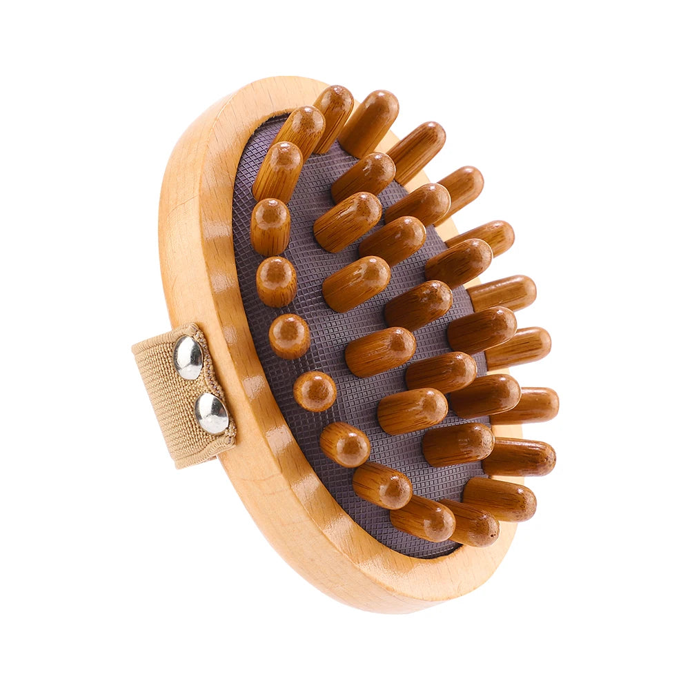 Wooden Massage Brush - Multi-Functional Scalp & Body Anti-Cellulite