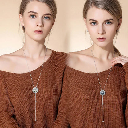 Tree of Life Aromatherapy Necklace - Essential Oil Diffuser Pendant