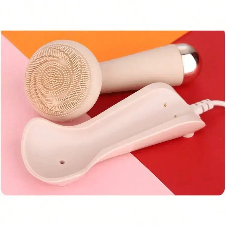 Electric Facial Cleansing Brush - Silicone Sonic Massager Waterproof