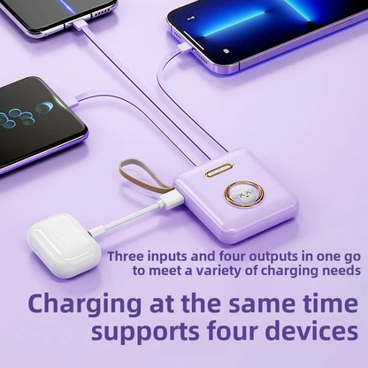 Fun Cartoon Power Bank 20000mAh - Mobile Charger with Cable Included