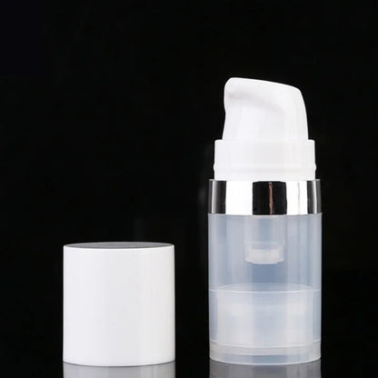 Travel Cosmetic Bottles with Pump - 5Pcs Vacuum Containers for Skincare Products"
