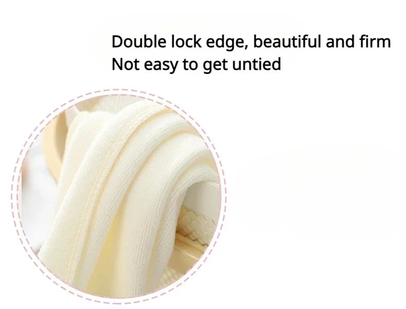 Lace-Trimmed Towel Set 3pcs - Soft Absorbent Embroidered Gift Set