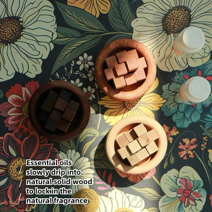 Electric Essential Oil Diffuser - Beech Wood Aromatherapy Machine