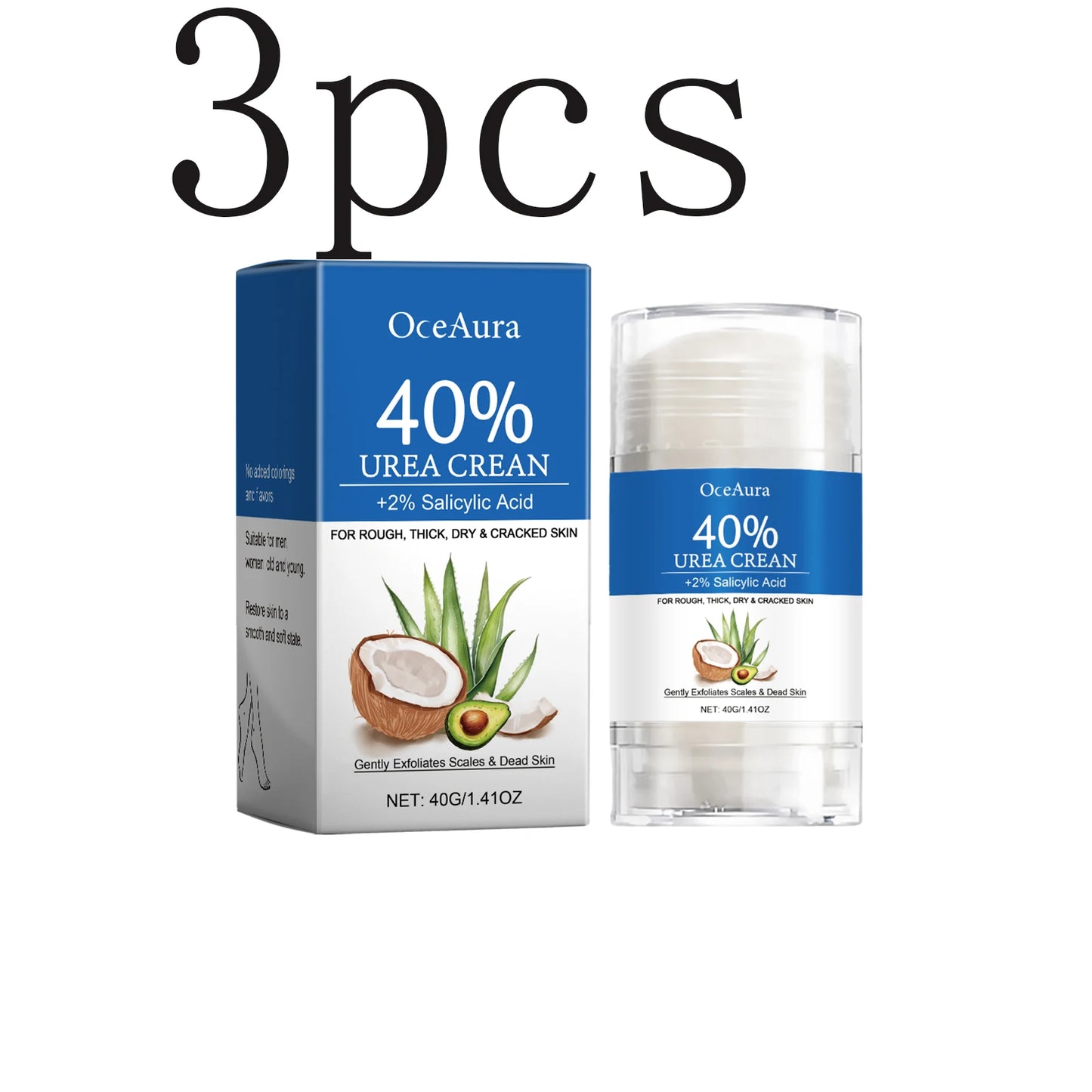 Foot Cream - Coconut & Avocado Oil Deep Moisturising for Dry Heels