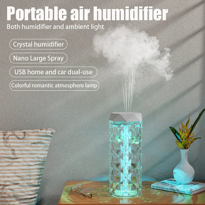 Air Humidifier 400ml - USB Aroma Diffuser with RGB Light