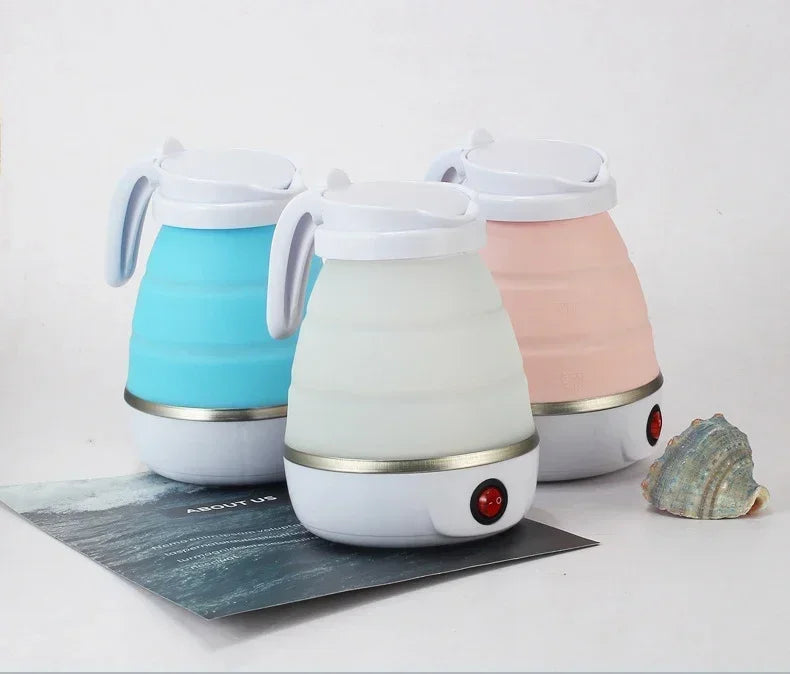 Electric Kettle Mini Foldable 600ml Water Heater Home Hot Water Portable Kitchen Kettle 220V Travel Electric Kettle