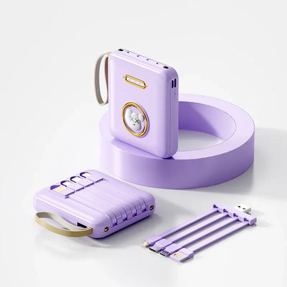 Fun Cartoon Power Bank 20000mAh - Mobile Charger with Cable Included
