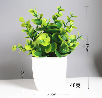 Bonsái de eucalipto artificial: decoración ecológica para interiores y exteriores