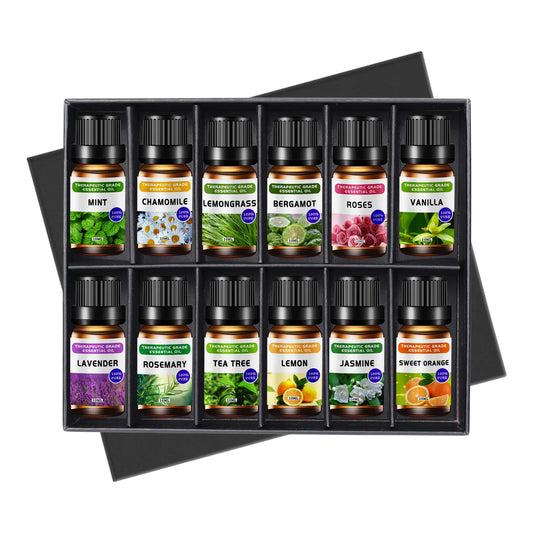 Essential Oil Set 10ml - Aromatherapy Massage & Candle Making Kit