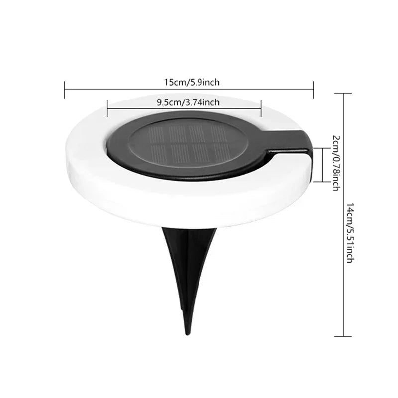 LED Solar Outdoor Lights Waterproof 360° Adjustable Landscape Light Garden Decoration Fence Stake Lawn Porch Walkway 1~8PCs
