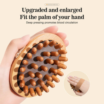 Wooden Massage Brush - Multi-Functional Scalp & Body Anti-Cellulite