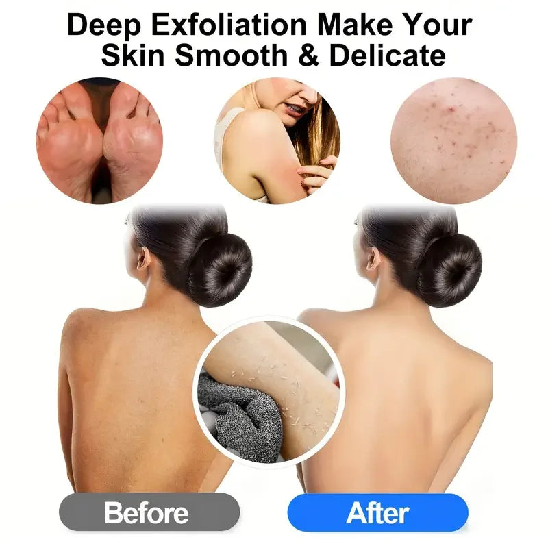 African Net Bath Sponge 2pcs - Long Exfoliating Body Scrubber