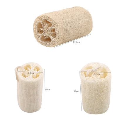1Pc Natural Loofah Luffa Loofa Bath Body Shower Sponge Kitchen Cleaing Scrubber Scrub Pad Cleaing Scrubber Bathroom Accessories