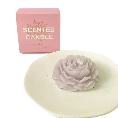 3D Peony Candle - Flower Shaped Scented Candle Wedding Gift