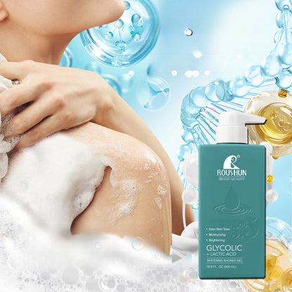 Shower Gel 500ml - Glycolic & Lactic Acid Exfoliating Body Wash