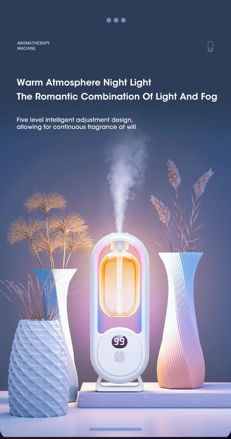 Smart Essential Oil Diffuser - 5-Speed Adjustable Atomiser Deodoriser