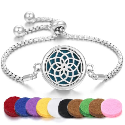 Tree of Life Aromatherapy Bracelet - Essential Oil Diffuser Locket