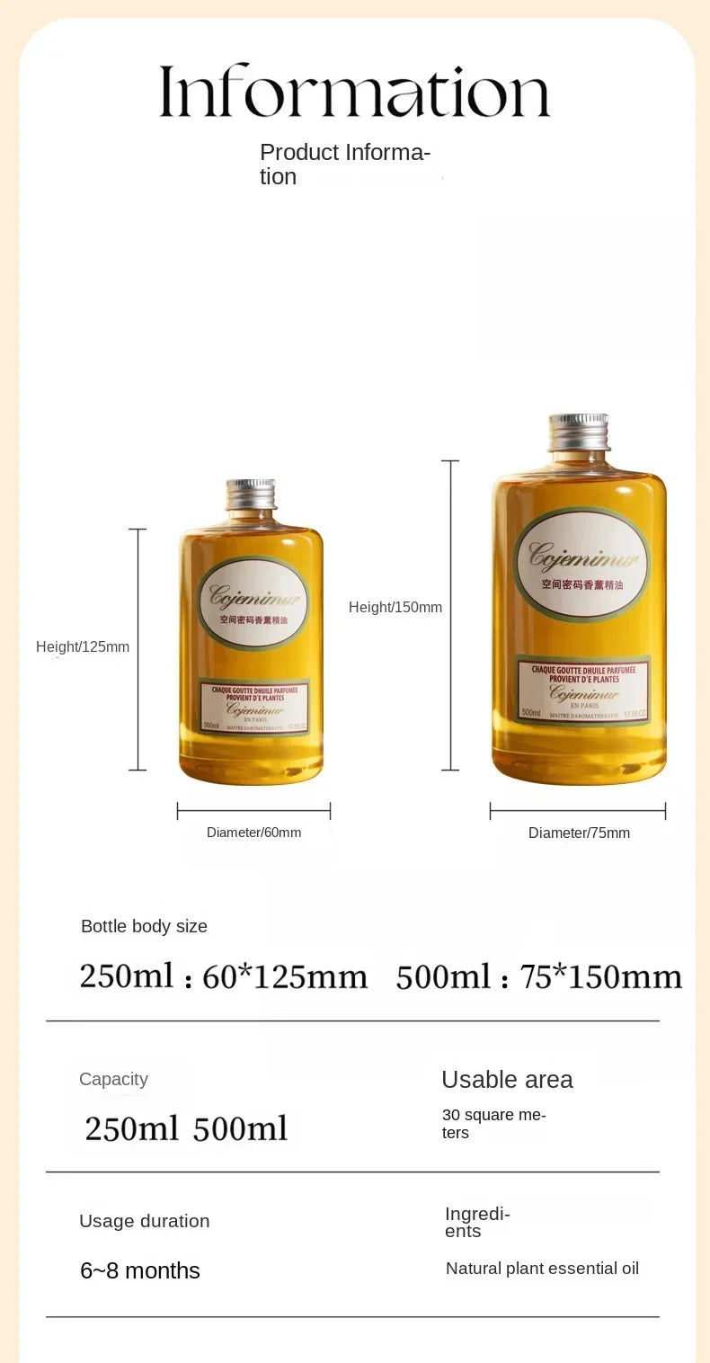 Fragrance Oil for Diffusers 250ml/500ml - Hotel Series Essential Oils