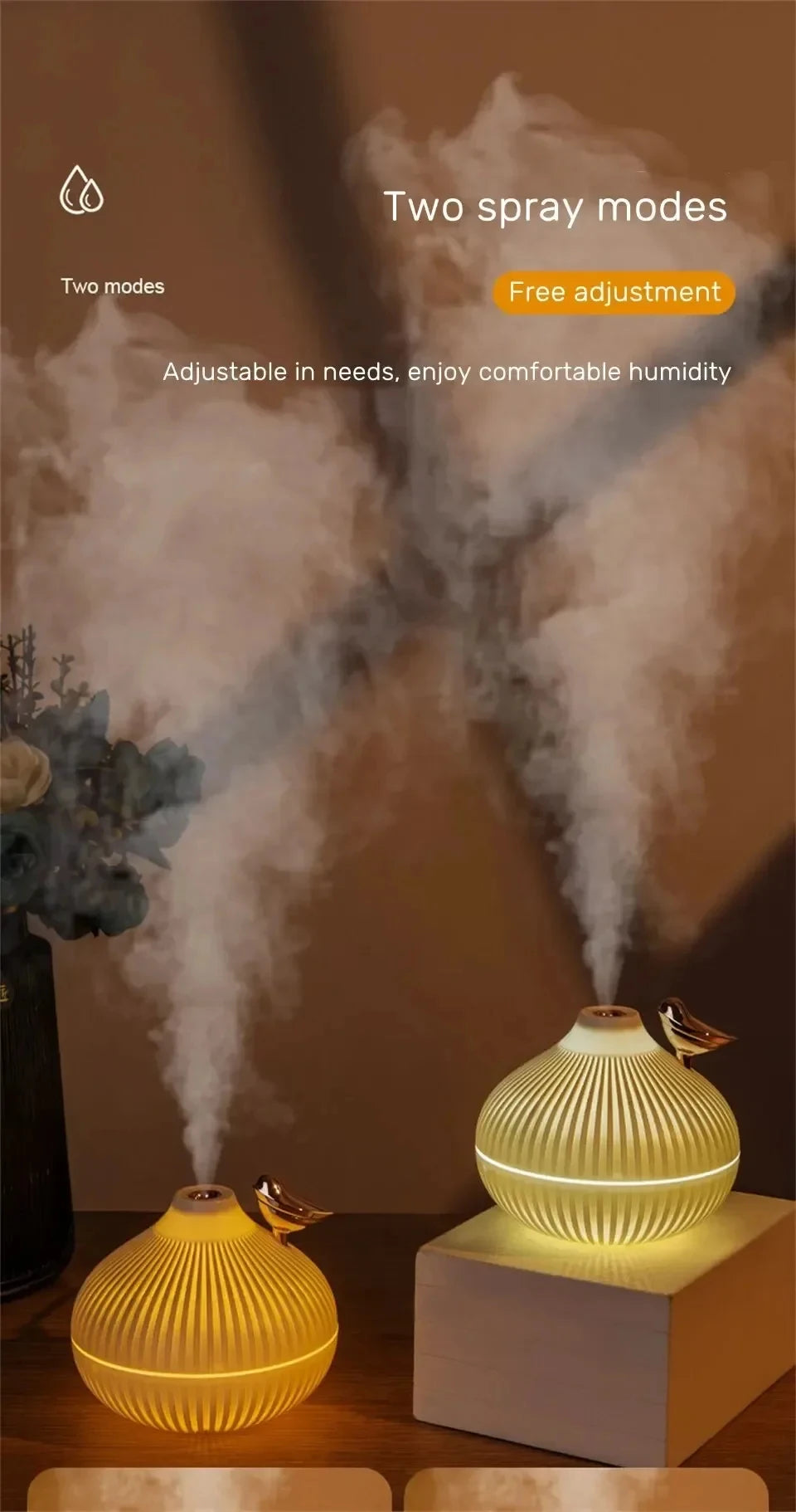 Portable USB Humidifier - Creative Onion Shape Aroma Diffuser