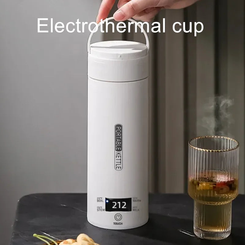 Electric Kettle 500ml Portable Travel - Tea Coffee Water Heater