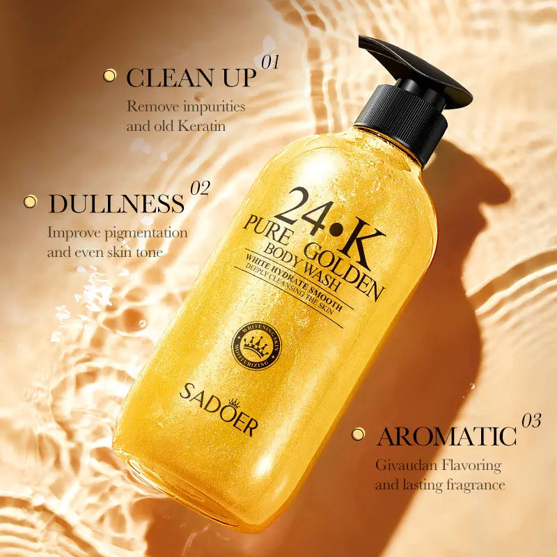 Luxury Body Wash 500ml - 24K Gold Moisturising Bath Foam