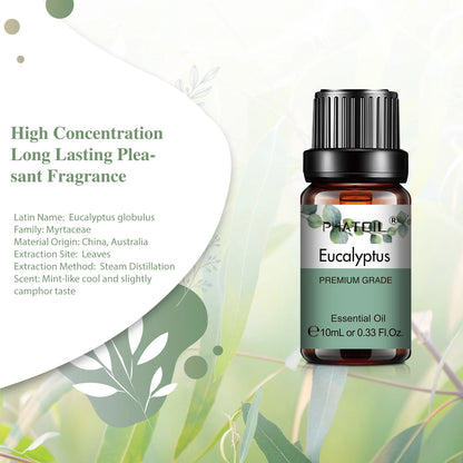 Essential Oil 10ml - Natural Plant Aromatherapy for Diffusers