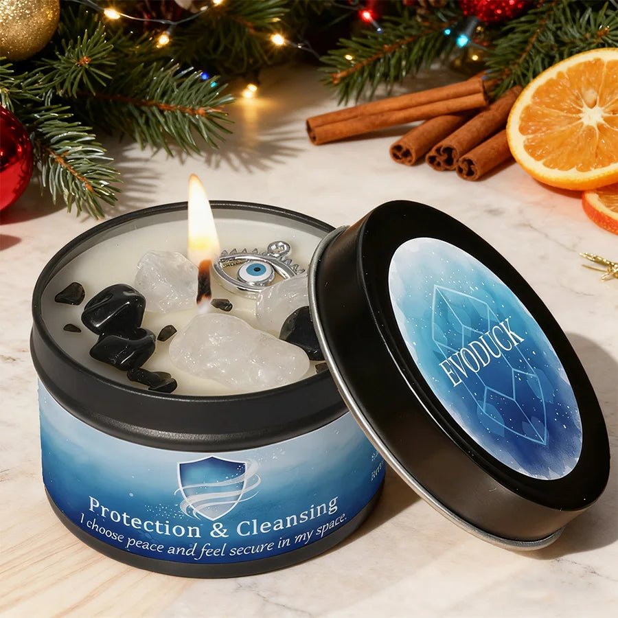 Peace Ritual Candle - Lavender Chamomile with Healing Crystals