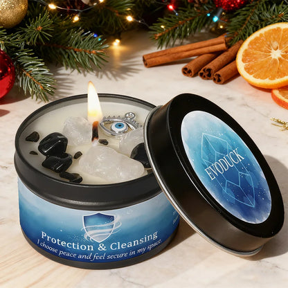 Peace Ritual Candle - Lavender Chamomile with Healing Crystals