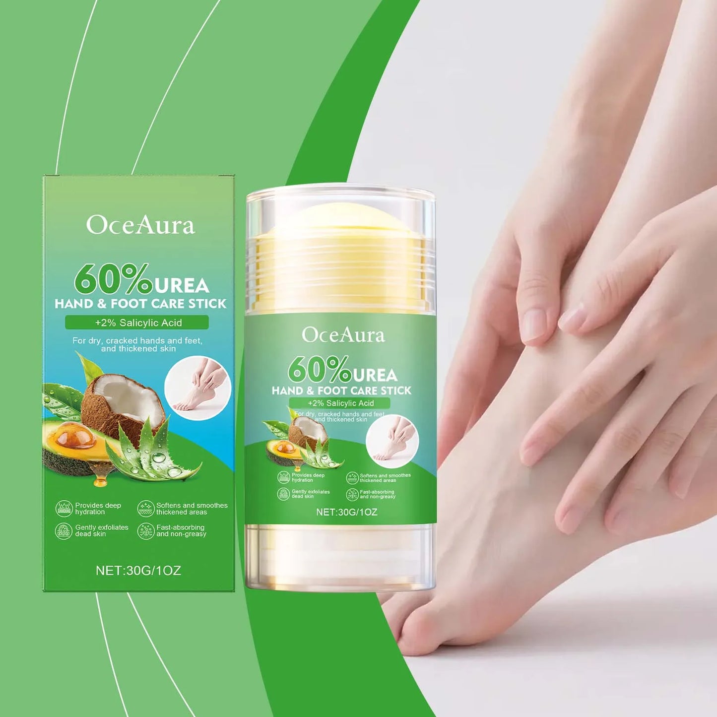 Foot Cream Stick - Moisturising Heel Crack Repair for Very Dry Skin