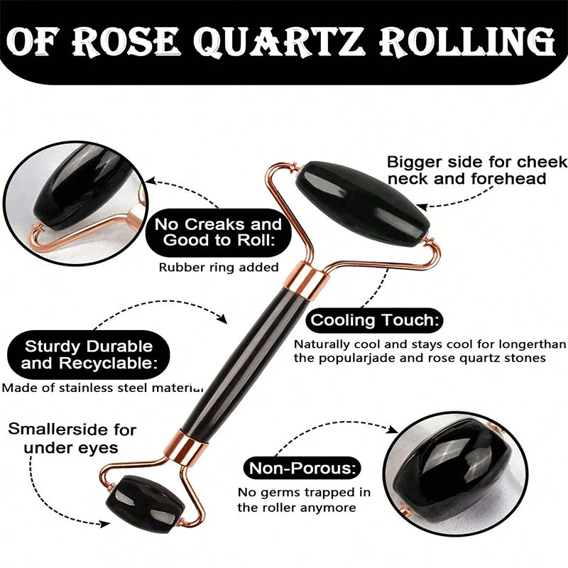 Ice Face Roller & Gua Sha Set 1-3pcs - Facial Massage Contouring Tools