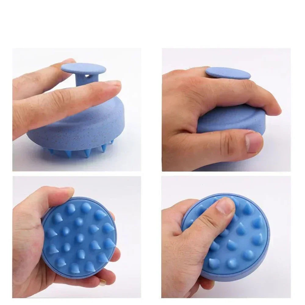 Silicone Shampoo Brush - Scalp Massage & Hair Washing Comb