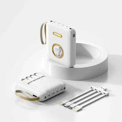 Fun Cartoon Power Bank 20000mAh - Mobile Charger with Cable Included
