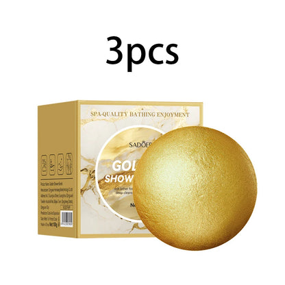Gold Bath Salt Ball 100g - Deep Cleansing Relaxation Spa Soak
