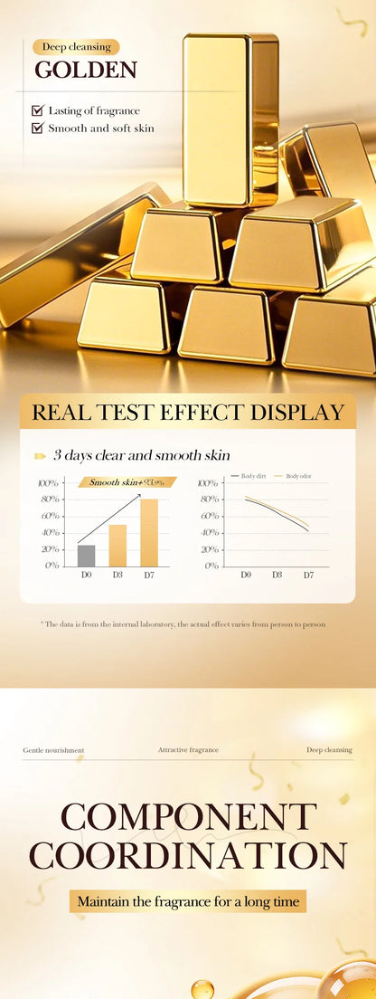 Gold Bath Salt Ball 100g - Deep Cleansing Relaxation Spa Soak