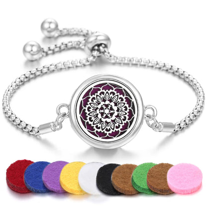 Tree of Life Aromatherapy Bracelet - Essential Oil Diffuser Locket