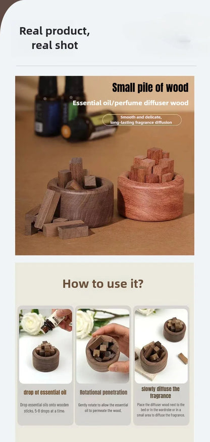 Electric Essential Oil Diffuser - Beech Wood Aromatherapy Machine