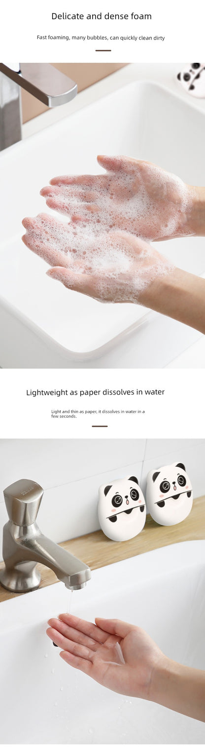 Outdoor Portable Student Cartoon Portable Soap Slice