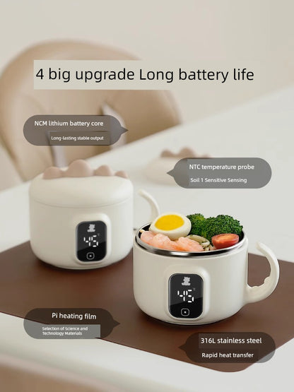Thermal Baby Food Bowl Smart - Rechargeable Constant Temperature Feeding Bowl