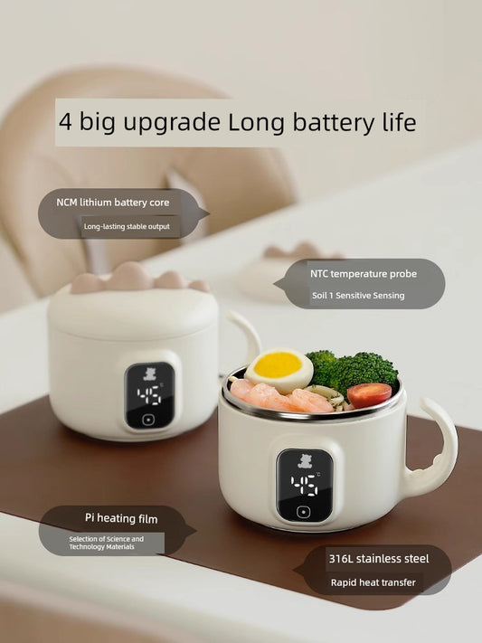 Thermal Baby Food Bowl Smart - Rechargeable Constant Temperature Feeding Bowl