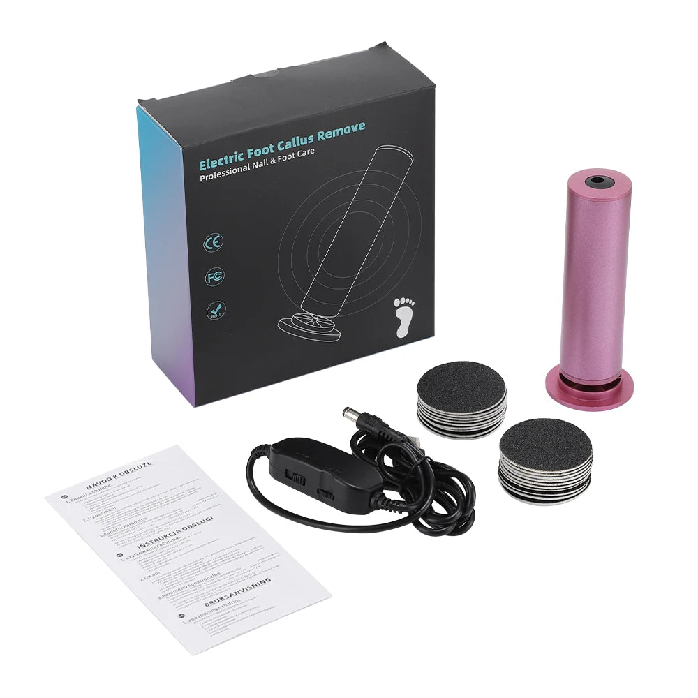 Electric Pedicure File - USB Rechargeable Callus Remover